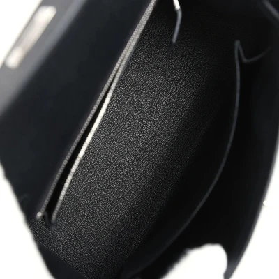 Hermes Kelly Sellier 25 Black Epsom Palladium Hardware Hermes Kelly Sellier 25 Black Epsom Palladium Hardware