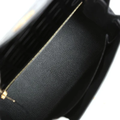 Hermes Kelly Sellier 25 Black Shiny Alligator Gold Hardware Hermes Kelly Sellier 25 Black Shiny Alligator Gold Hardware