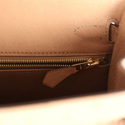 Hermes Kelly Sellier 25 Chai Ostrich Gold Hardware Hermes Kelly Sellier 25 Chai Ostrich Gold Hardware