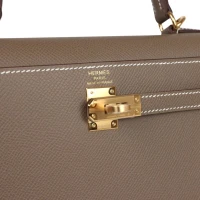 Hermes Kelly Sellier 25 Etoupe Epsom Gold Hardware Hermes Kelly Sellier 25 Etoupe Epsom Gold Hardware