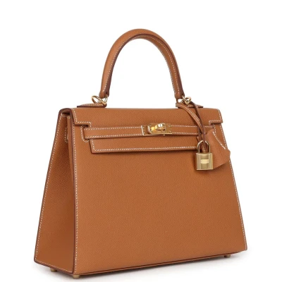 Hermes Kelly Sellier 25 Gold Epsom Gold Hardware Hermes Kelly Sellier 25 Gold Epsom Gold Hardware