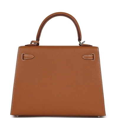 Hermes Kelly Sellier 25 Gold Epsom Palladium Hardware Hermes Kelly Sellier 25 Gold Epsom Palladium Hardware