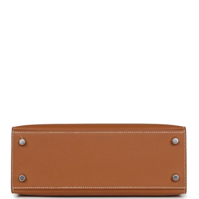 Hermes Kelly Sellier 25 Gold Epsom Palladium Hardware Hermes Kelly Sellier 25 Gold Epsom Palladium Hardware