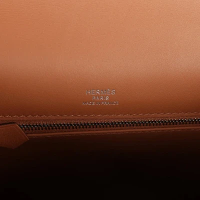 Hermes Kelly Sellier 25 Gold Swift and Ecru Toile Palladium Hardware Hermes Kelly Sellier 25 Gold Swift and Ecru Toile Palladium Hardware