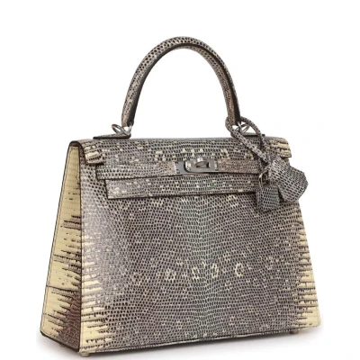 Hermes Kelly Sellier 25 Ombre Varanus Salvator Lizard Palladium Hardware Hermes Kelly Sellier 25 Ombre Varanus Salvator Lizard Palladium Hardware