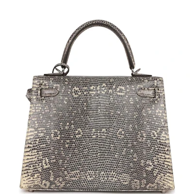 Hermes Kelly Sellier 25 Ombre Varanus Salvator Lizard Palladium Hardware Hermes Kelly Sellier 25 Ombre Varanus Salvator Lizard Palladium Hardware