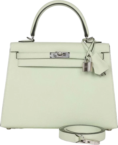 Hermes Kelly Sellier 25 Vert Fizz Epsom Palladium Hardware Hermes Kelly Sellier 25 Vert Fizz Epsom Palladium Hardware
