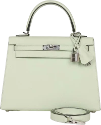 Hermes Kelly Sellier 25 Vert Fizz Epsom Palladium Hardware Hermes Kelly Sellier 25 Vert Fizz Epsom Palladium Hardware