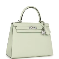 Hermes Kelly Sellier 25 Vert Fizz Epsom Palladium Hardware Hermes Kelly Sellier 25 Vert Fizz Epsom Palladium Hardware
