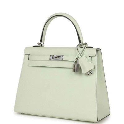 Hermes Kelly Sellier 25 Vert Fizz Epsom Palladium Hardware Hermes Kelly Sellier 25 Vert Fizz Epsom Palladium Hardware