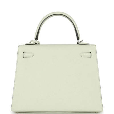 Hermes Kelly Sellier 25 Vert Fizz Epsom Palladium Hardware Hermes Kelly Sellier 25 Vert Fizz Epsom Palladium Hardware