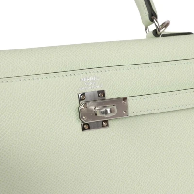 Hermes Kelly Sellier 25 Vert Fizz Epsom Palladium Hardware Hermes Kelly Sellier 25 Vert Fizz Epsom Palladium Hardware