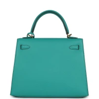 Hermes Kelly Sellier 25 Vert Verone Epsom Gold Hardware