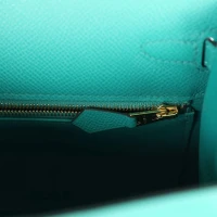 Hermes Kelly Sellier 25 Vert Verone Epsom Gold Hardware