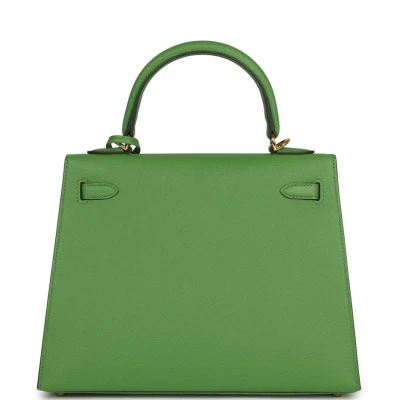 Hermes Kelly Sellier 25 Vert Yucca Epsom Gold Hardware Hermes Kelly Sellier 25 Vert Yucca Epsom Gold Hardware