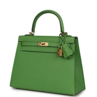 Hermes Kelly Sellier 25 Vert Yucca Epsom Gold Hardware Hermes Kelly Sellier 25 Vert Yucca Epsom Gold Hardware