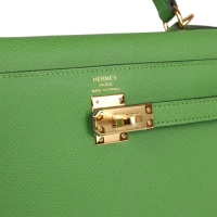 Hermes Kelly Sellier 25 Vert Yucca Epsom Gold Hardware Hermes Kelly Sellier 25 Vert Yucca Epsom Gold Hardware