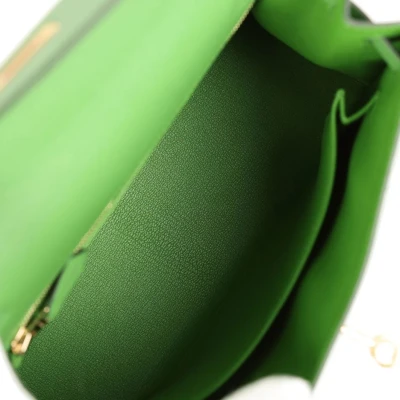 Hermes Kelly Sellier 25 Vert Yucca Epsom Gold Hardware Hermes Kelly Sellier 25 Vert Yucca Epsom Gold Hardware