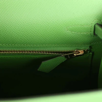 Hermes Kelly Sellier 25 Vert Yucca Epsom Gold Hardware Hermes Kelly Sellier 25 Vert Yucca Epsom Gold Hardware