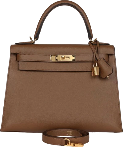 Hermes Kelly Sellier 28 Alezan Epsom Gold Hardware Hermes Kelly Sellier 28 Alezan Epsom Gold Hardware