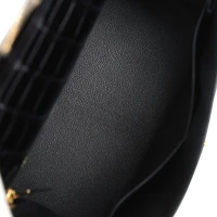 Hermes Kelly Sellier 28 Black Shiny Alligator Gold Hardware Hermes Kelly Sellier 28 Black Shiny Alligator Gold Hardware