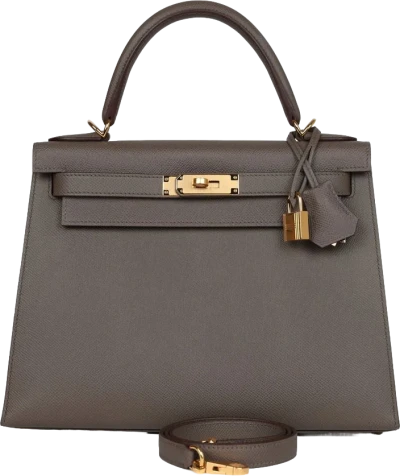 Hermes Kelly Sellier 28 Etain Epsom Gold Hardware Hermes Kelly Sellier 28 Etain Epsom Gold Hardware
