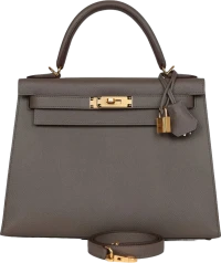 Hermes Kelly Sellier 28 Etain Epsom Gold Hardware Hermes Kelly Sellier 28 Etain Epsom Gold Hardware
