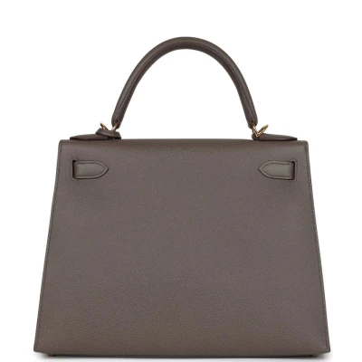Hermes Kelly Sellier 28 Etain Epsom Gold Hardware Hermes Kelly Sellier 28 Etain Epsom Gold Hardware