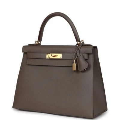 Hermes Kelly Sellier 28 Etain Epsom Gold Hardware Hermes Kelly Sellier 28 Etain Epsom Gold Hardware