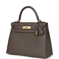 Hermes Kelly Sellier 28 Etain Epsom Gold Hardware Hermes Kelly Sellier 28 Etain Epsom Gold Hardware