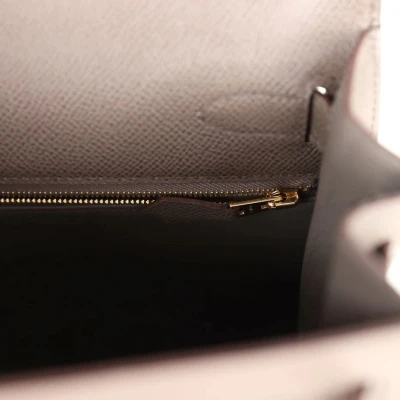 Hermes Kelly Sellier 28 Etain Epsom Gold Hardware Hermes Kelly Sellier 28 Etain Epsom Gold Hardware