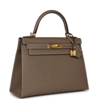 Hermes Kelly Sellier 28 Etoupe Epsom Gold Hardware Hermes Kelly Sellier 28 Etoupe Epsom Gold Hardware