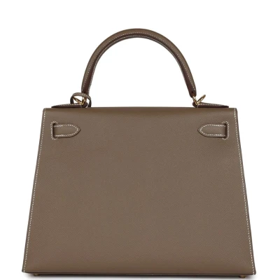 Hermes Kelly Sellier 28 Etoupe Epsom Gold Hardware Hermes Kelly Sellier 28 Etoupe Epsom Gold Hardware