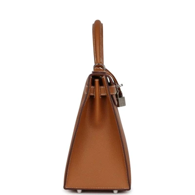 Hermes Kelly Sellier 28 Gold Epsom Palladium Hardware Hermes Kelly Sellier 28 Gold Epsom Palladium Hardware