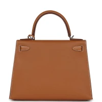 Hermes Kelly Sellier 28 Gold Epsom Palladium Hardware Hermes Kelly Sellier 28 Gold Epsom Palladium Hardware