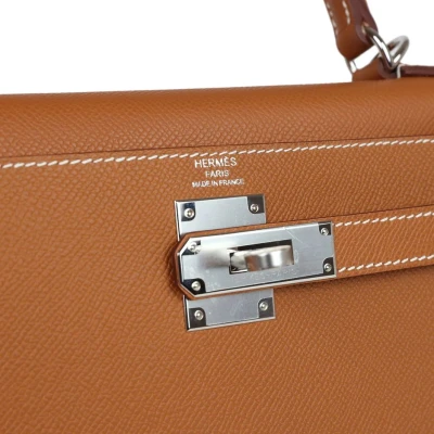 Hermes Kelly Sellier 28 Gold Epsom Palladium Hardware Hermes Kelly Sellier 28 Gold Epsom Palladium Hardware
