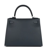 Hermes Kelly Sellier 28 Gris Misty Epsom Palladium Hardware