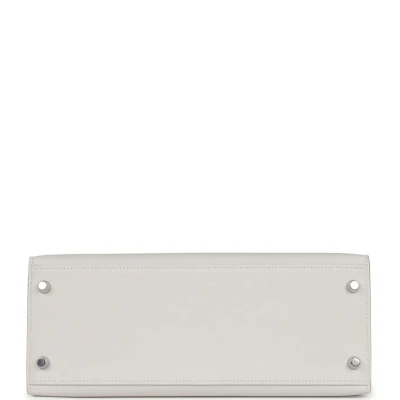 Hermes Kelly Sellier 28 Gris Pale Epsom Palladium Hardware Hermes Kelly Sellier 28 Gris Pale Epsom Palladium Hardware