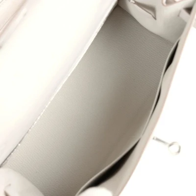 Hermes Kelly Sellier 28 Gris Pale Epsom Palladium Hardware Hermes Kelly Sellier 28 Gris Pale Epsom Palladium Hardware