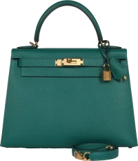 Hermes Kelly Sellier 28 Malachite Epsom Gold Hardware Hermes Kelly Sellier 28 Malachite Epsom Gold Hardware