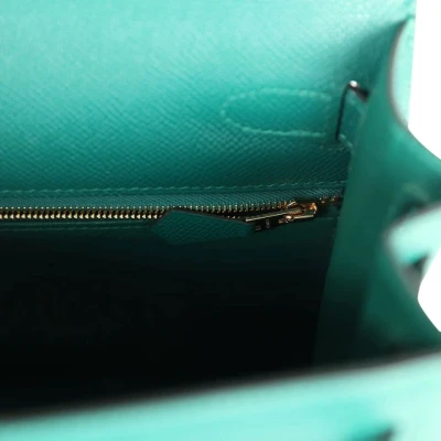 Hermes Kelly Sellier 28 Malachite Epsom Gold Hardware Hermes Kelly Sellier 28 Malachite Epsom Gold Hardware