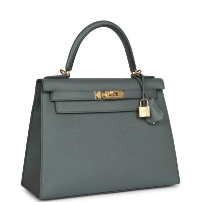 Hermes Kelly Sellier 28 Vert Amande Epsom Gold Hardware Hermes Kelly Sellier 28 Vert Amande Epsom Gold Hardware