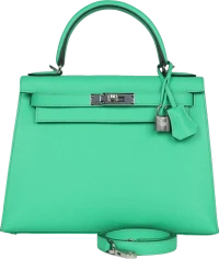 Hermes Kelly Sellier 28 Vert Comics Epsom Palladium Hardware Hermes Kelly Sellier 28 Vert Comics Epsom Palladium Hardware