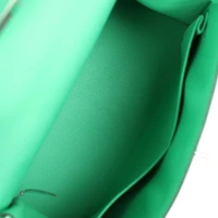 Hermes Kelly Sellier 28 Vert Comics Epsom Palladium Hardware Hermes Kelly Sellier 28 Vert Comics Epsom Palladium Hardware
