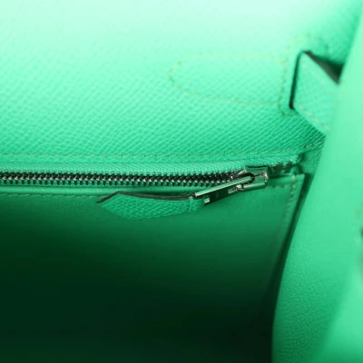 Hermes Kelly Sellier 28 Vert Comics Epsom Palladium Hardware Hermes Kelly Sellier 28 Vert Comics Epsom Palladium Hardware