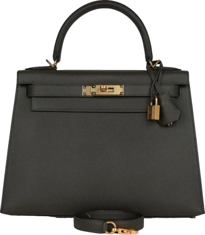 Hermes Kelly Sellier 28 Vert De Gris Epsom Gold Hardware Hermes Kelly Sellier 28 Vert De Gris Epsom Gold Hardware