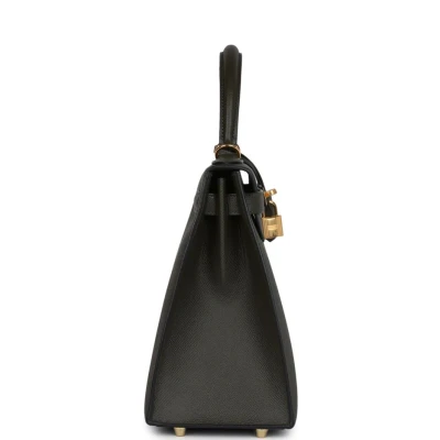 Hermes Kelly Sellier 28 Vert De Gris Epsom Gold Hardware Hermes Kelly Sellier 28 Vert De Gris Epsom Gold Hardware