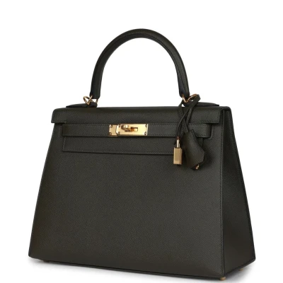 Hermes Kelly Sellier 28 Vert De Gris Epsom Gold Hardware Hermes Kelly Sellier 28 Vert De Gris Epsom Gold Hardware