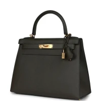 Hermes Kelly Sellier 28 Vert De Gris Epsom Gold Hardware Hermes Kelly Sellier 28 Vert De Gris Epsom Gold Hardware