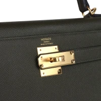 Hermes Kelly Sellier 28 Vert De Gris Epsom Gold Hardware Hermes Kelly Sellier 28 Vert De Gris Epsom Gold Hardware